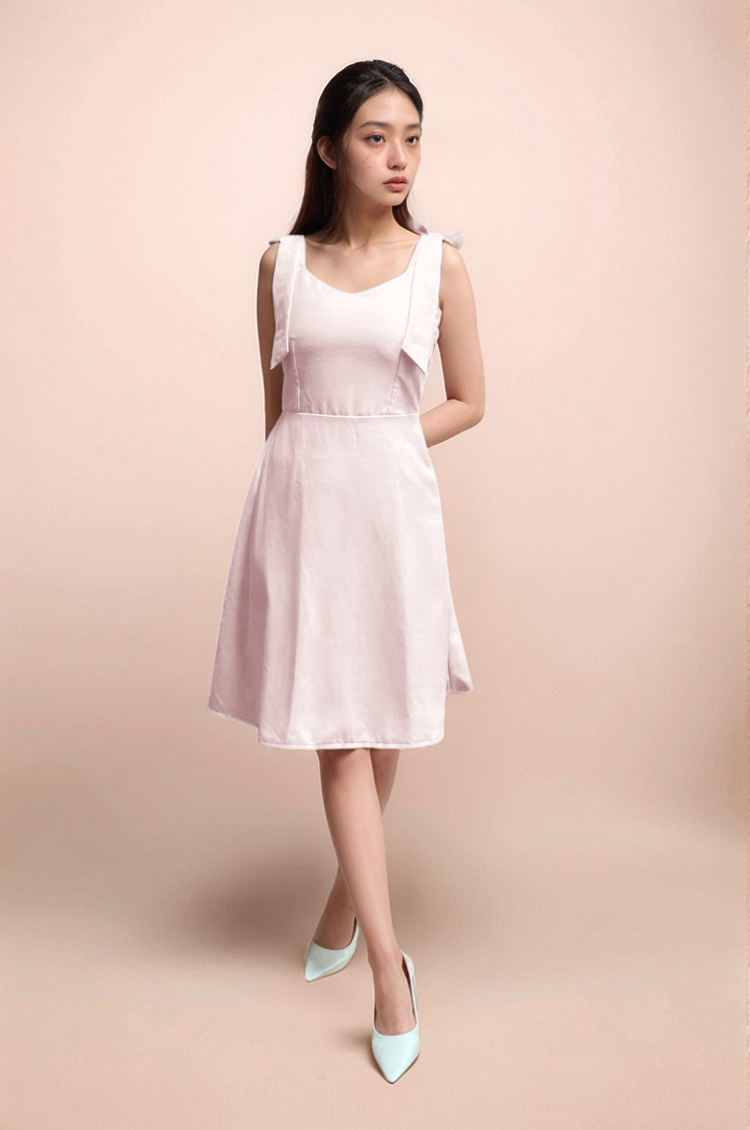 VIVIEN BOW A-LINE DRESS
