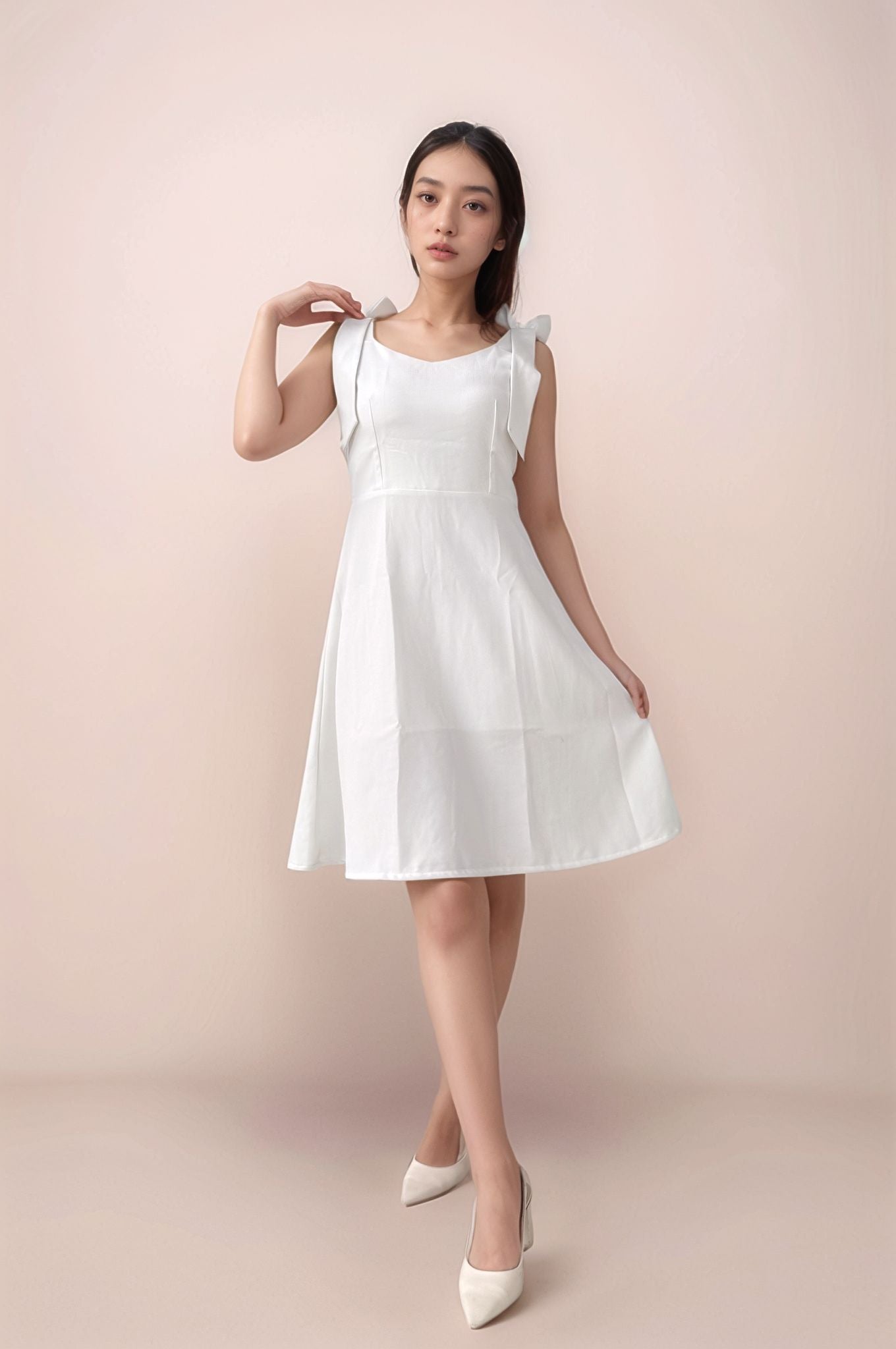 VIVIEN BOW A-LINE DRESS
