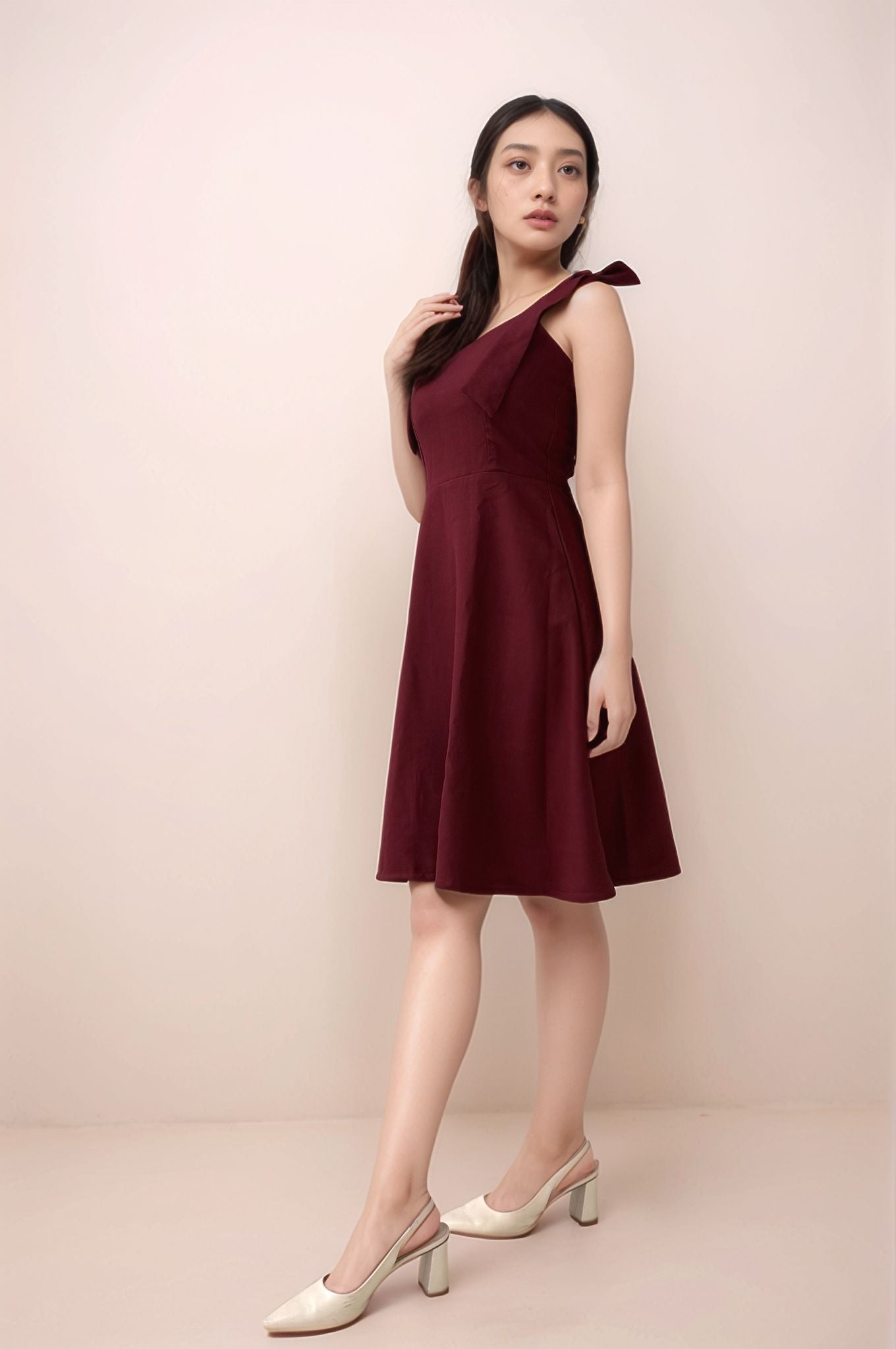 VIVIEN BOW A-LINE DRESS
