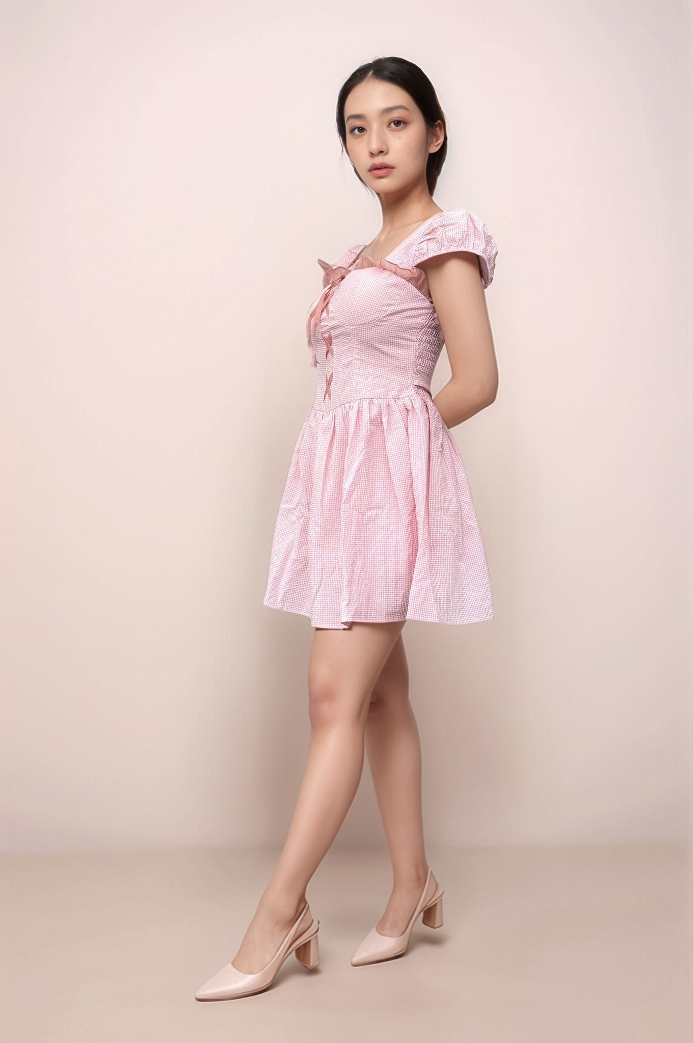 MELODY PADDED SWEET MINI ROMPER DRESS