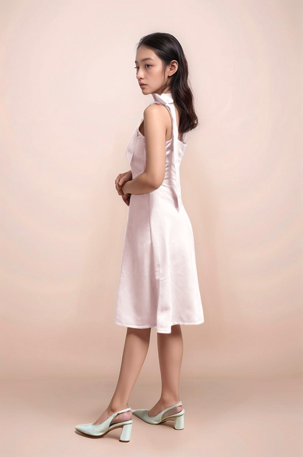 VIVIEN BOW A-LINE DRESS