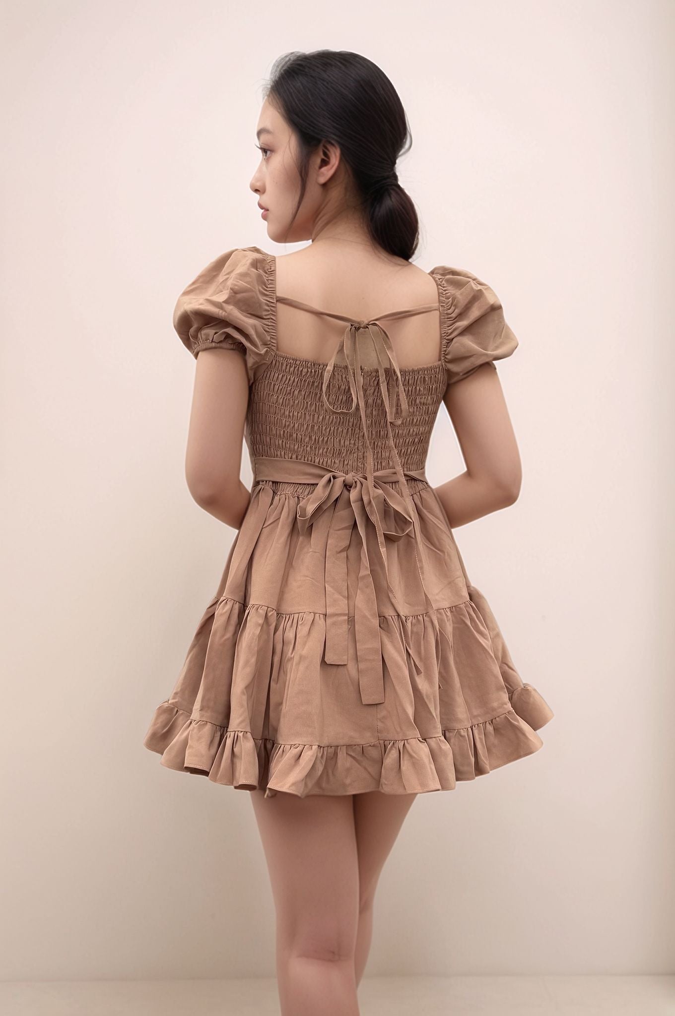 KEIRA PADDED MINI ROMPER DRESS