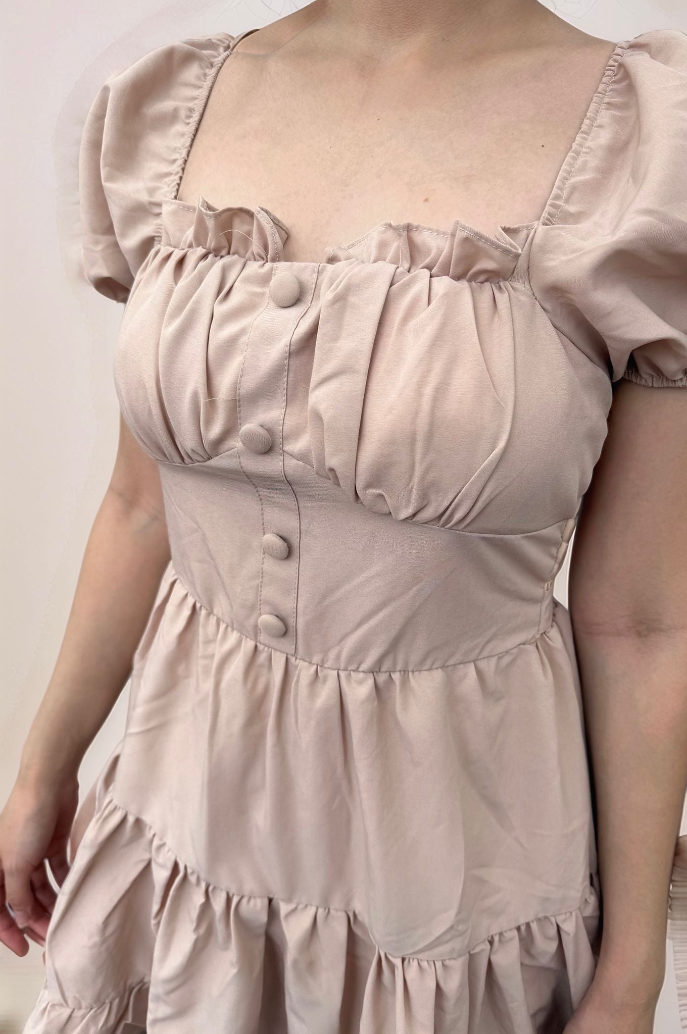 KEIRA PADDED MINI ROMPER DRESS