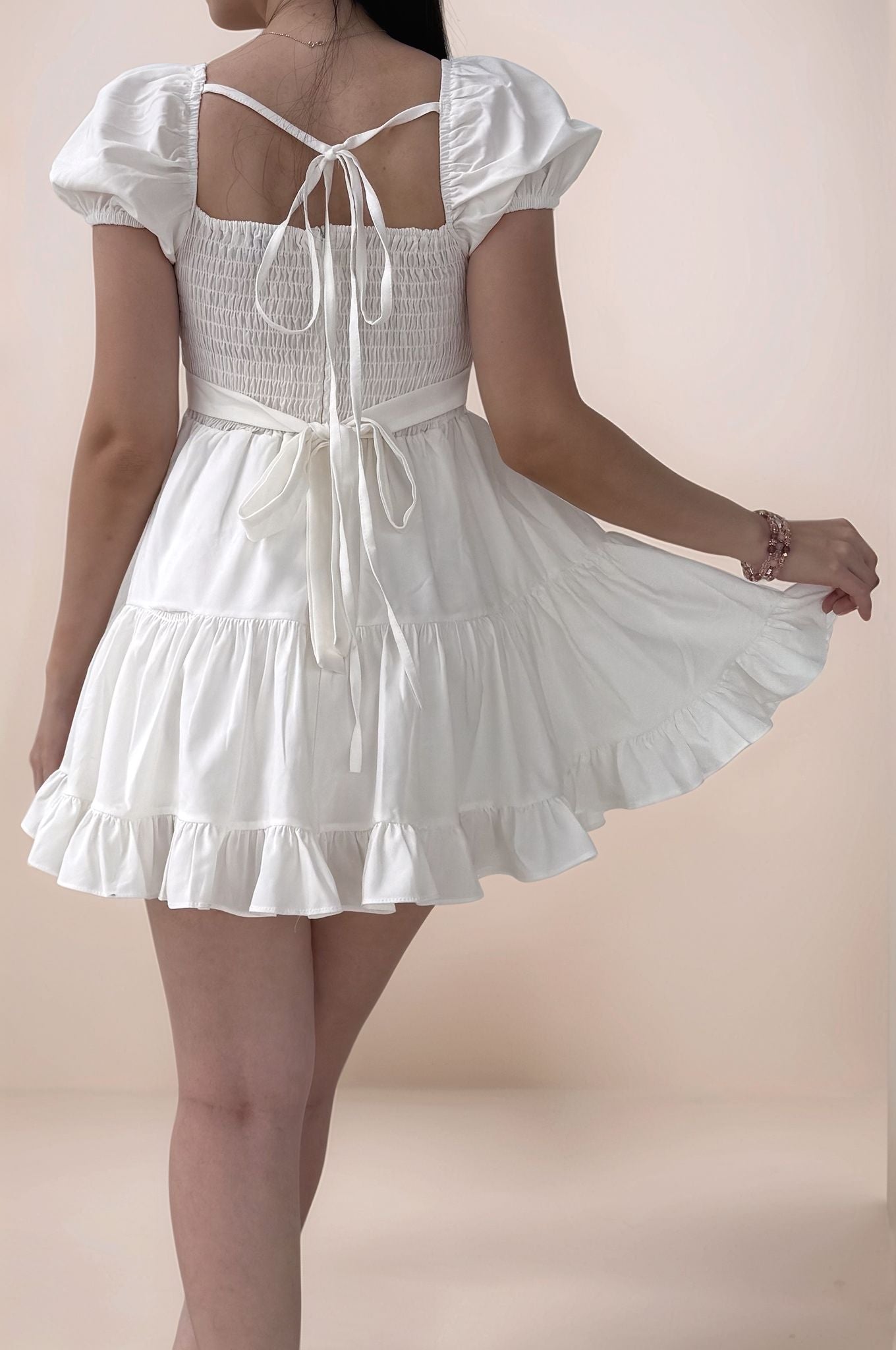 KEIRA PADDED MINI ROMPER DRESS