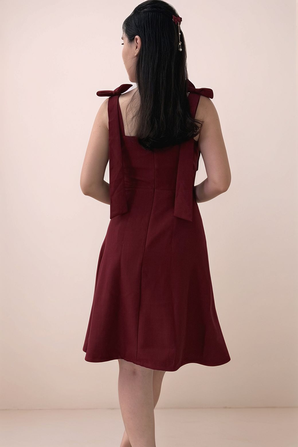 VIVIEN BOW A-LINE DRESS