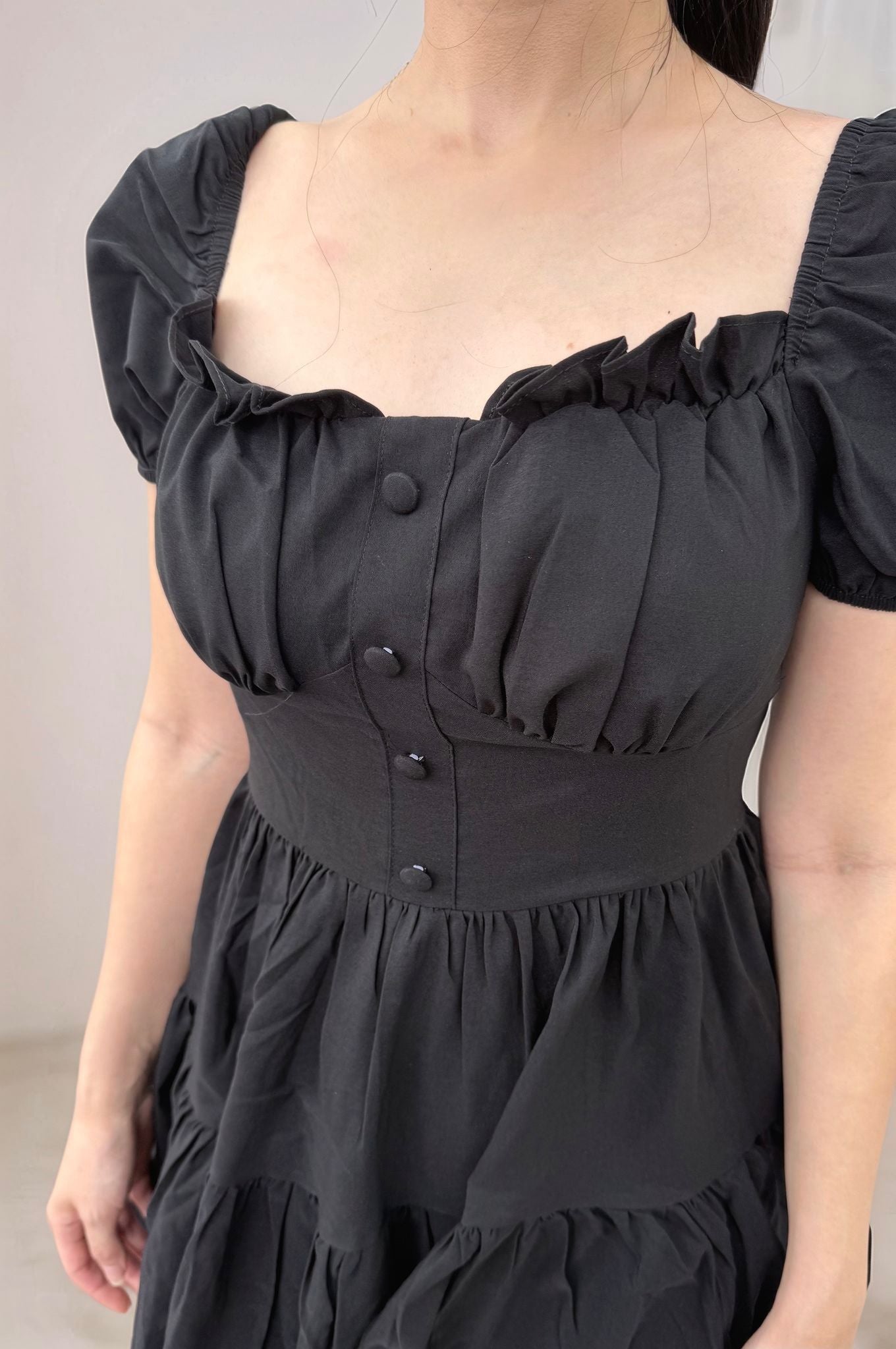 KEIRA PADDED MINI ROMPER DRESS