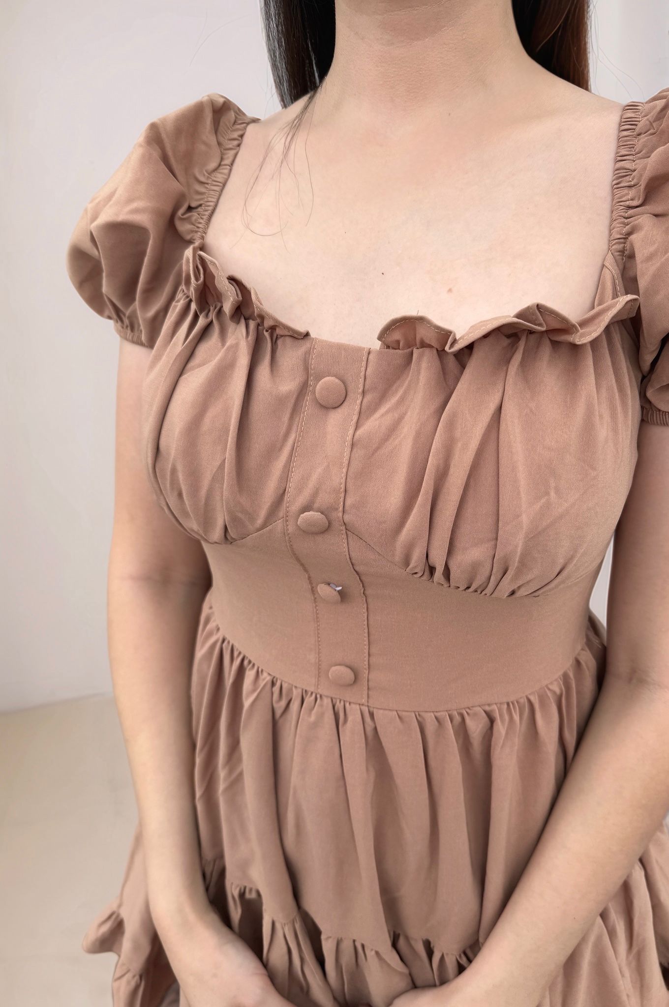 KEIRA PADDED MINI ROMPER DRESS