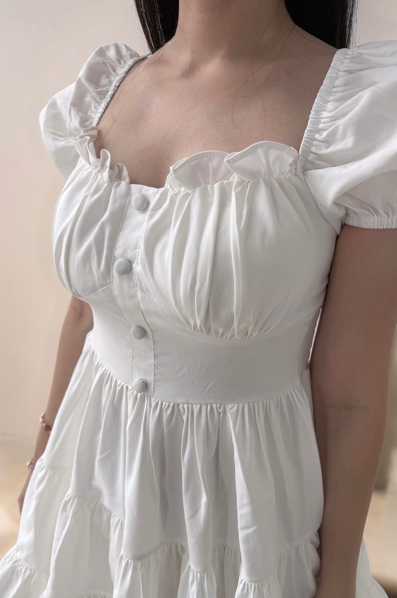 KEIRA PADDED MINI ROMPER DRESS